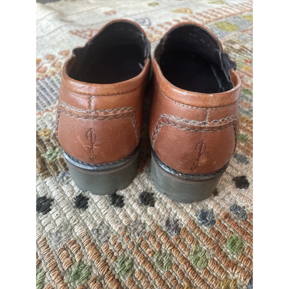 Cole Haan Shoes Women 6.5 Loafer Brown Leather Lug Sole Corporate Dress - Picture 4 of 8